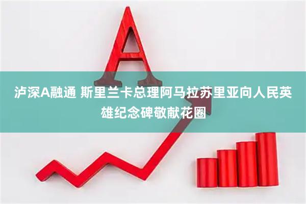 泸深A融通 斯里兰卡总理阿马拉苏里亚向人民英雄纪念碑敬献花圈