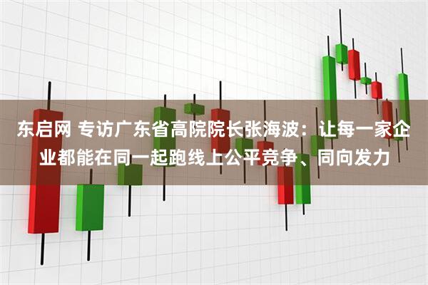 东启网 专访广东省高院院长张海波：让每一家企业都能在同一起跑线上公平竞争、同向发力